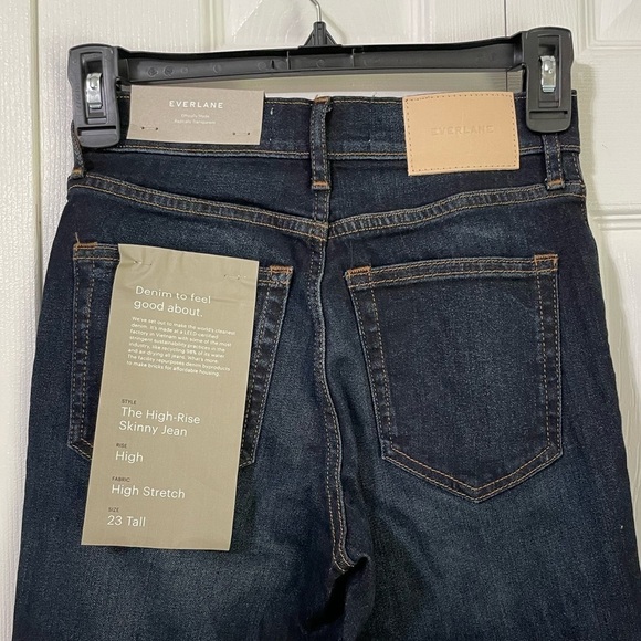 Everlane Women’s NWT The High Rise Skinny Jean size 23 Tall - Picture 4 of 7